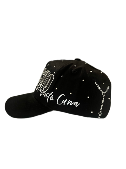GORRA OLANCHANA DIAMANTE PLATEADO