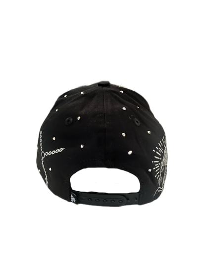 GORRA OLANCHANA DIAMANTE PLATEADO