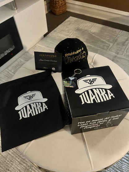 GORRA OLANCHANA DIAMANTE DORADO